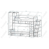 Двухъярусная кровать Берген Fmebel