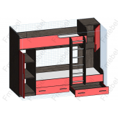 Двоярусне ліжко Міннеаполіс Fmebel