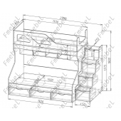 Двухъярусная кровать Вроцлав Fmebel