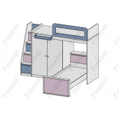 Двухъярусная кровать Огайо Fmebel 80x190
