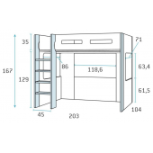 Двухъярусная кровать Оклахома Fmebel 90x200