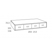 Двоярусне ліжко Оклахома Fmebel 90x200