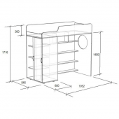 Двоярусне ліжко Техас Fmebel 80x190