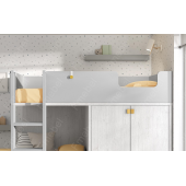 Двухъярусная кровать со шкафом Акапулько Fmebel 90x200