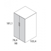 Двухъярусная кровать со шкафом Танзания Fmebel 90x200