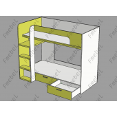 Двухъярусная кровать Венесуэла Fmebel 90x200