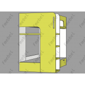 Двухъярусная кровать Венесуэла Fmebel 90x200