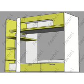 Двухъярусная кровать Венесуэла Fmebel 90x200