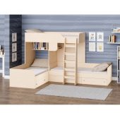 Двухъярусная трехместная кровать Луксор Fmebel 80x190