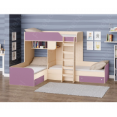 Двухъярусная трехместная кровать Луксор Fmebel 80x190