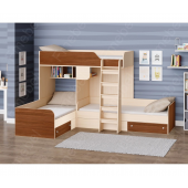 Двухъярусная трехместная кровать Луксор Fmebel 80x190