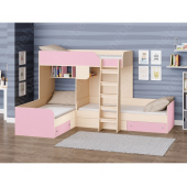 Двухъярусная трехместная кровать Луксор Fmebel 80x190