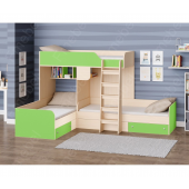 Двухъярусная трехместная кровать Луксор Fmebel 80x190