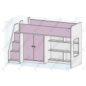 Кровать-чердак Киев Fmebel 80х190