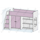 Ліжко-горище Київ Fmebel 75х175