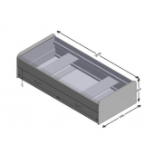 Ліжко з додатковим спальним місцем Колорадо Fmebel 90x200