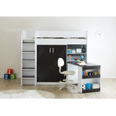 Кровать-чердак со столом Дакота Fmebel 80х190
