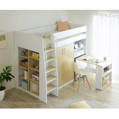 Кровать-чердак со столом Дакота Fmebel 80х190