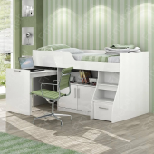 Кровать-чердак со столом Мичиган Fmebel 80х190