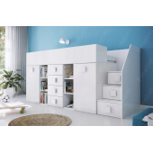 Кровать-чердак со шкафом Висконсин Fmebel 90x200
