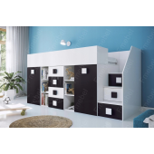 Кровать-чердак со шкафом Висконсин Fmebel 90x200