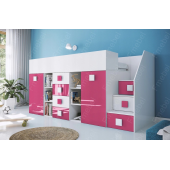 Кровать-чердак со шкафом Висконсин Fmebel 90x200