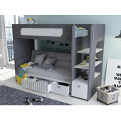 Кровать-чердак с местом под диван Коннектикут Fmebel 80x190