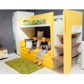 Кровать-чердак с местом под диван Луизиана Fmebel