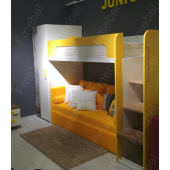 Кровать-чердак с местом под диван Луизиана Fmebel
