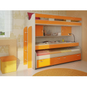 Кровать-чердак со столом Квинсленд Fmebel 80x190