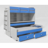 Кровать-чердак со столом Дортмунд Fmebel 70x190