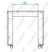 Кровать-чердак со столом Конкорд Fmebel 70x160