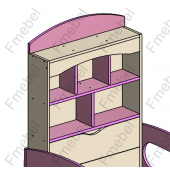 Кровать-чердак со столом Канзас Fmebel 80x180