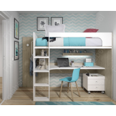 Кровать-чердак со столом Касабланка Fmebel 90x200