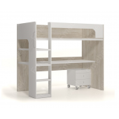 Кровать-чердак со столом Касабланка Fmebel 90x200