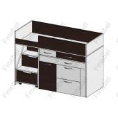 Кровать-чердак Франкфурт Fmebel 70х160