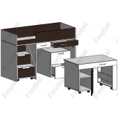 Кровать-чердак Франкфурт Fmebel 70х160