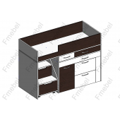 Кровать-чердак Франкфурт Fmebel 70х160