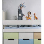 Кровать-чердак со шкафом Индиана Fmebel 80x190