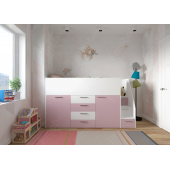 Кровать-чердак со шкафом Висконсин-2 Fmebel 90x200