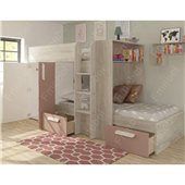 Двоярусне ліжко з шафою Анталія Fmebel 90x200