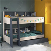 Двухъярусная кровать с полками Толедо Fmebel 90x200