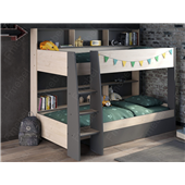 Двухъярусная кровать с полками Толедо Fmebel 90x200