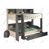 Двухъярусная кровать с полками Толедо Fmebel 90x200