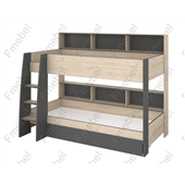 Двухъярусная кровать с полками Толедо Fmebel 90x200