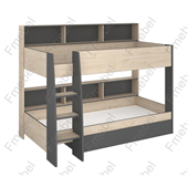 Двухъярусная кровать с полками Толедо Fmebel 90x200
