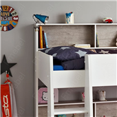 Двухъярусная кровать с полками Толедо Fmebel 90x200