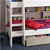Двухъярусная кровать с полками Толедо Fmebel 90x200