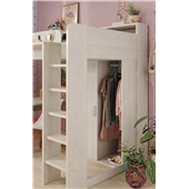 Кровать-чердак со столом и шкафом Тулуза Fmebel 90x200