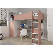 Кровать-чердак со столом и шкафом Лилль Fmebel 90x200